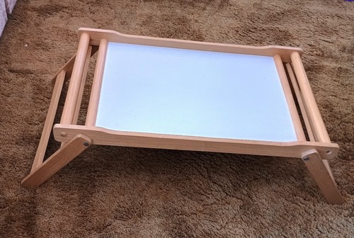 Vintage wooden lap tray - wooden, bed