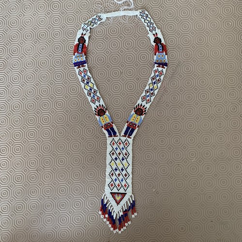 Vintage seed bead necklace - bead,