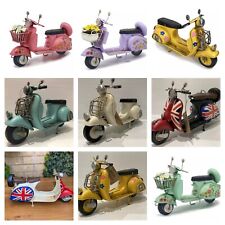 Vintage Tin Plate Scooter Ornament – Union Jack Cream Vespa Lambretta Style