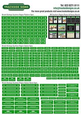 British Railways Southern Region Model Railway Station Signs Pack N Gauge 2mm