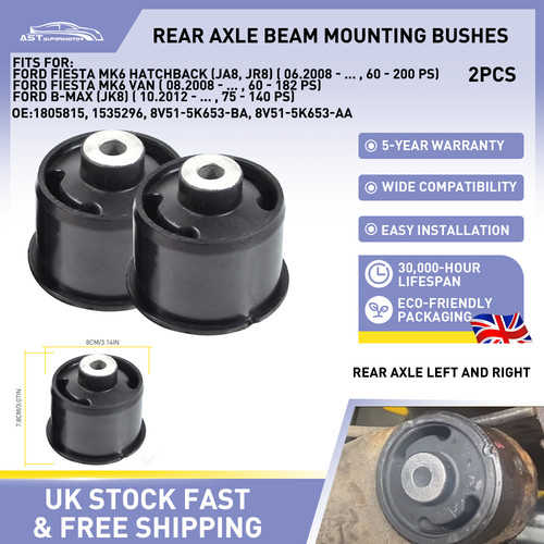 Rear axle mounting bushes - rear,
