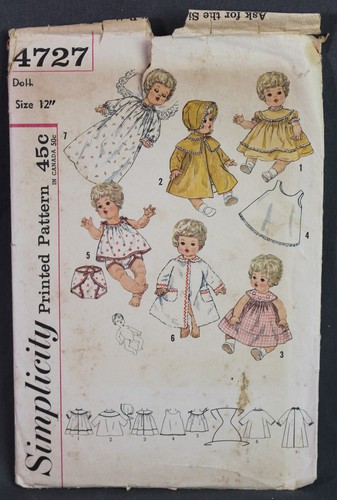 Vintage simplicity doll - vintage, 12"