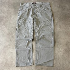 Ridgecut Cargo Trousers Mens 38" Carpenter Workwear Canvas Pants, Brown