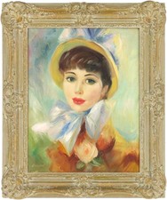 Portrait of a Young Lady Original Oil Painting by John Strevens (1902-1990)