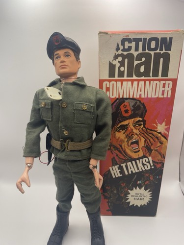 Vintage action man talking - action,