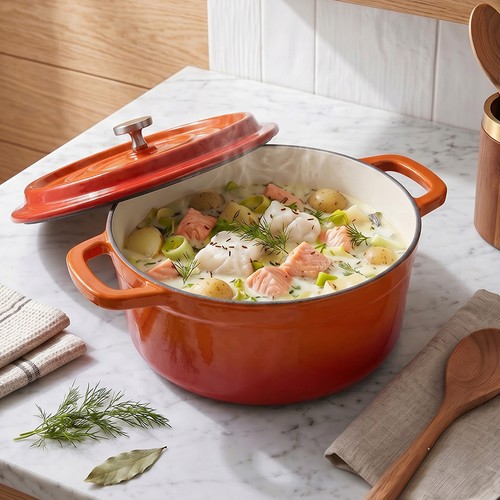 Cast iron casserole dish - cast, pot