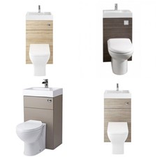Combined Two In One Wash Basin Toilet Modern Style Cloakroom More colour Choice 
