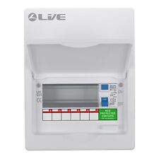 Live Electrical 8 Way Metal Clad Consumer Unit c/w 80A 30mA RCD
