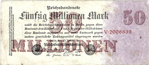 Reichsbanknote million mark - million,