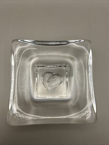 Kosta boda glass heart face - boda,