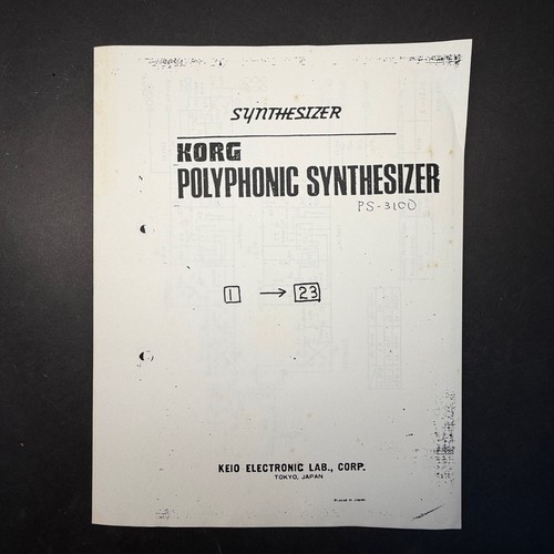 Vintage korg 3100 - vintage,