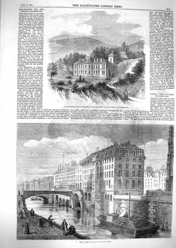 Old antique print 1859 - antique,