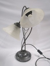 Table Lamp with Twin Frosted