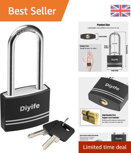 Weatherproof aluminum padlock - aluminum,