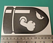 Bullet bill mario logo - bullet,