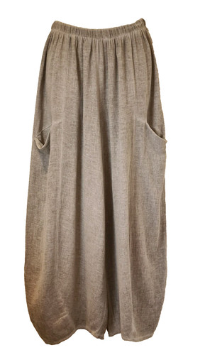 Italian washed linen trousers - linen,