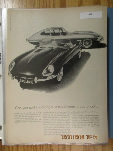 Jaguar advertisement 1965 - jaguar#67,