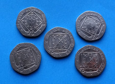 ISLE OF MAN ?? 20 pence coins * 2007 - 2016 Castle RUSHEN Clock 20 p coin lot