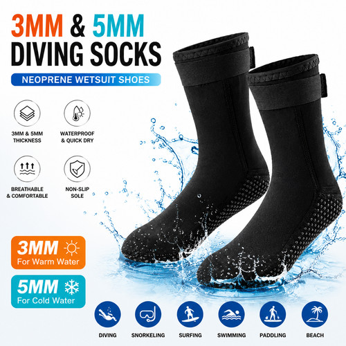3mm 5mm diving - socks, neoprene