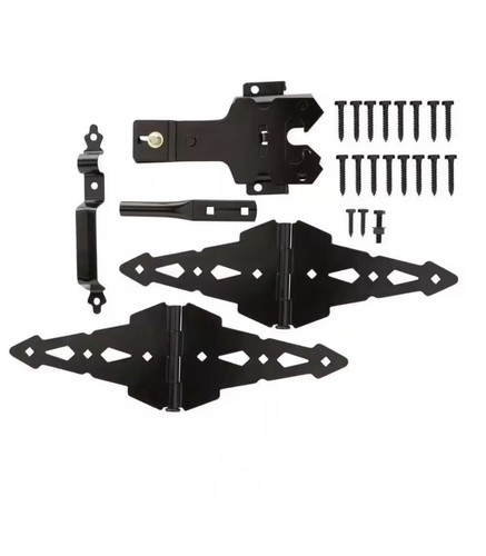Black steel garden - steel, latch