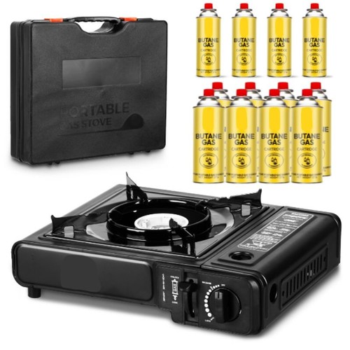 Portable camping stove - camping, case