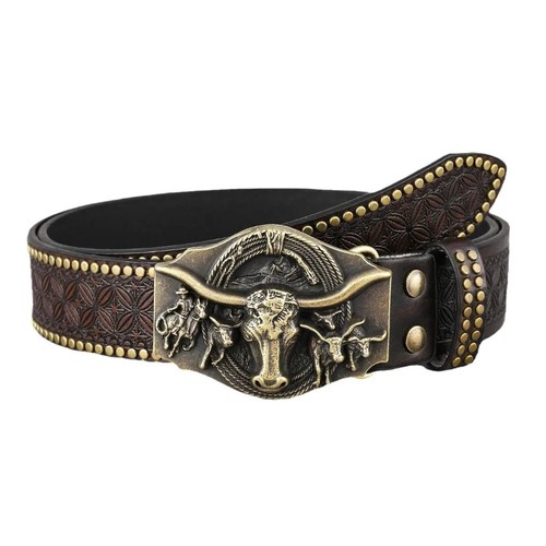 Men western cowboy belt - western,