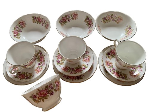Vintage bone china tea set - vintage,