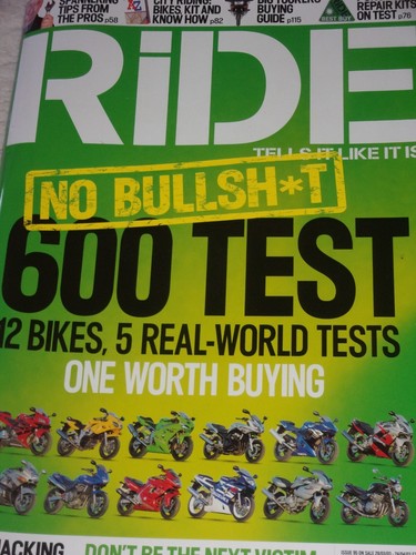 Ride 600cc bikes test - 04/03,