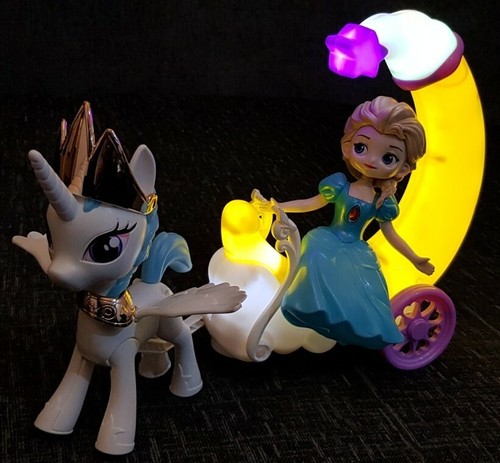 Pony unicorn carriage frozen - unicorn,