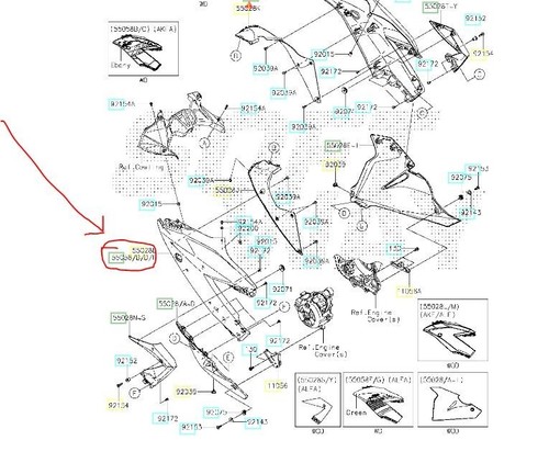 Genuine oem kawasaki ninja - genuine,