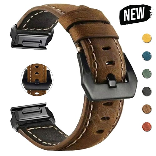 Quick fit leather watch band - quick,