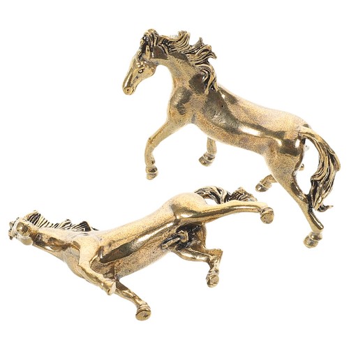 Reusable brass horse sculpture - brass,