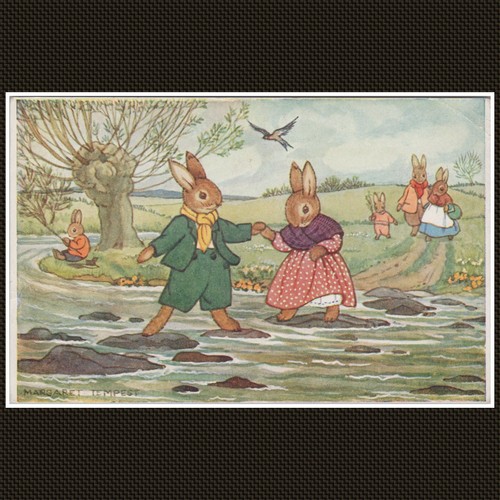 Rabbit children crossing - rabbit,