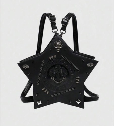 Gothic pentagram backpack punk - pentagram,