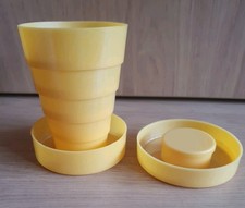 Vintage Unbreakable Collapsible Cup ideal for Travelling Camping Handbag