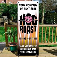 HOG ROAST Banner System, Bakery, Shop, Restaurant, Deli, Cafe, Personalised, POS