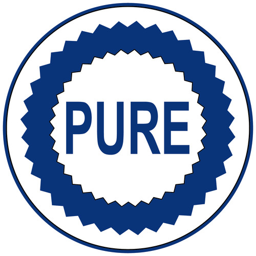 Pure oil gas sticker vinyl - pure,