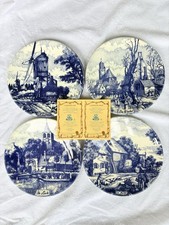 Delft Blue Plates Set of 4