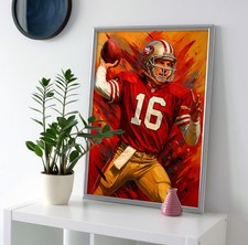 Joe montana poster canvas - montana,