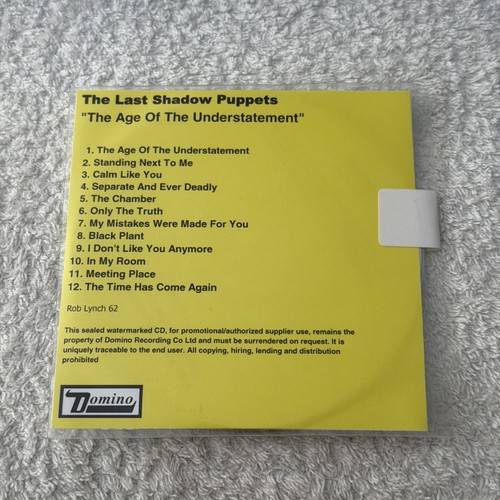 Promo the last shadow puppets - promo,