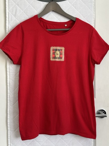 Highland cow print ladies - ladies, red