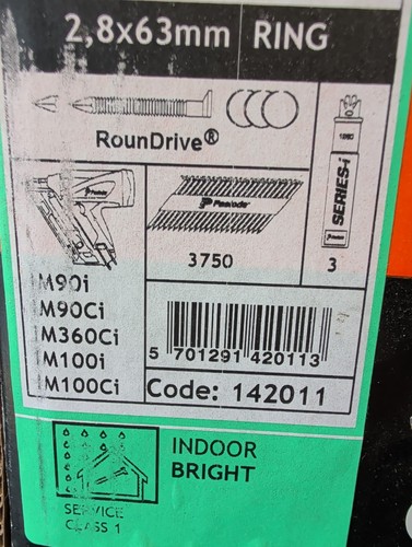 Paslode im360ci 8x63mm ring - 2.8x63mm,