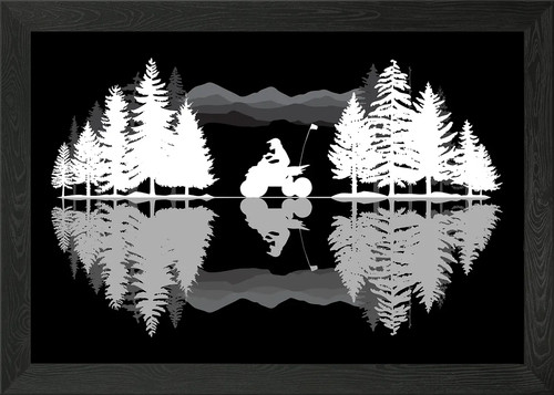 Quad bike atv framed wall - quad,