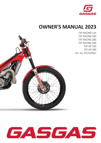 Gas gasgas - gasgas, manual