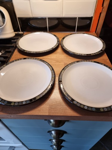 Denby jet dots dinner - dinner, plate
