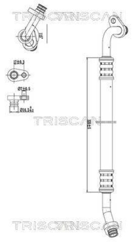 High low pressure line hose - low,