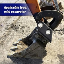 Black Mini Digger Quick Hitch
