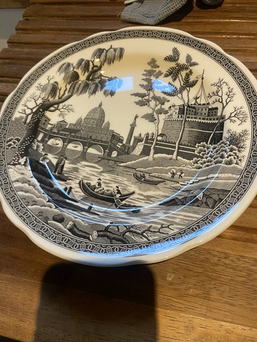 Spode rome black dinner - rome,