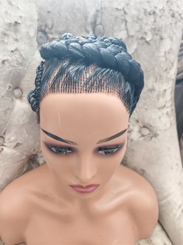 All back ready braided wig - ,