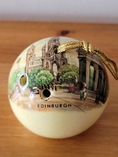 Vintage Ye Olde Edinburgh Ceramic Pomander with Original Sealed Label by Aidees